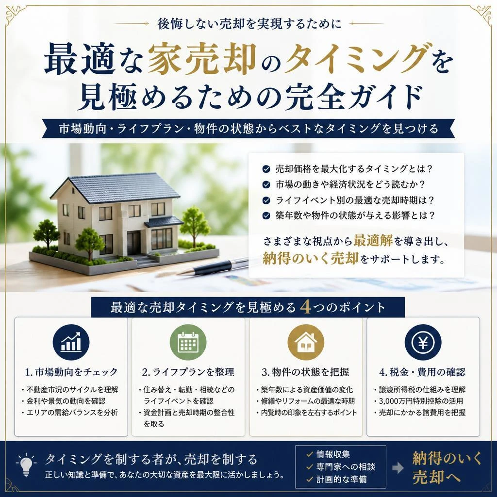 最適な家売却のタイミングを見極めるための完全ガイド