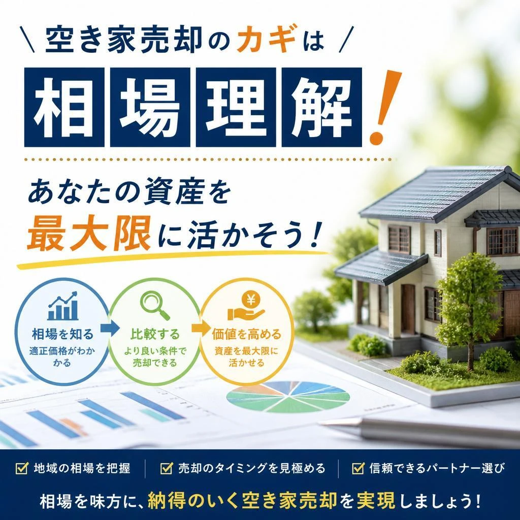 空き家売却のカギは相場理解！あなたの資産を最大限に活かそう！