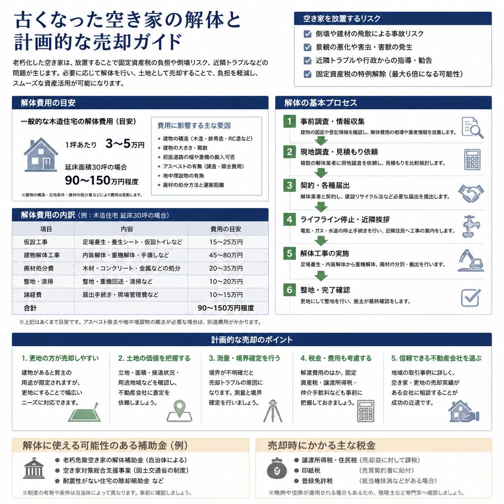解体費用とその考慮点