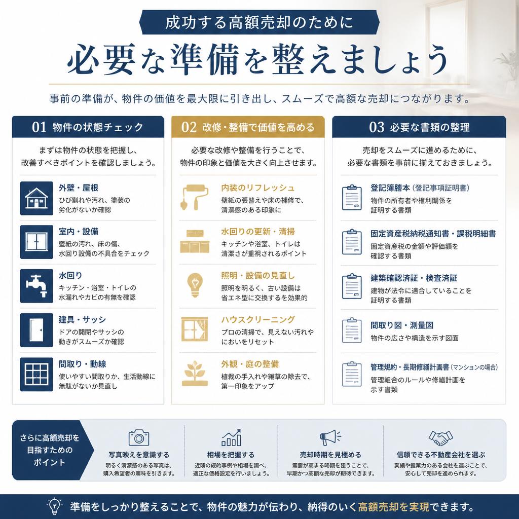 2. 高額売却のための事前準備