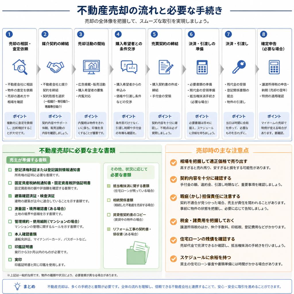 4. 売却手続きの流れと必要書類