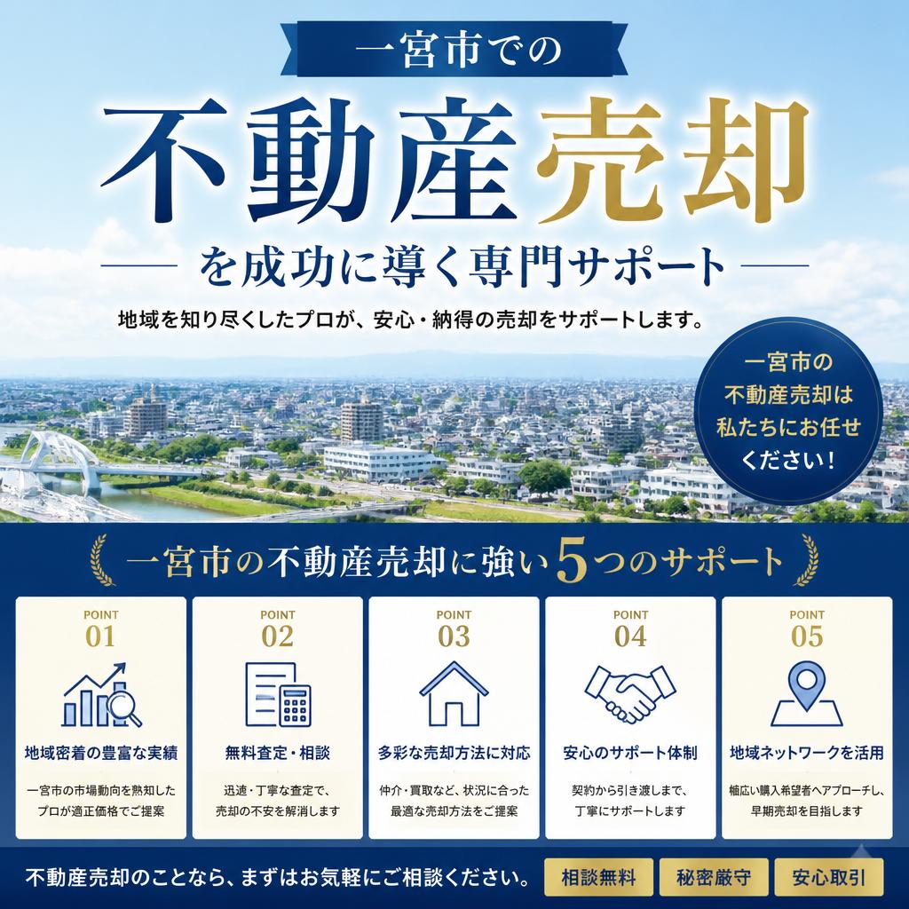 一宮市での不動産売却を成功に導く専門サポート