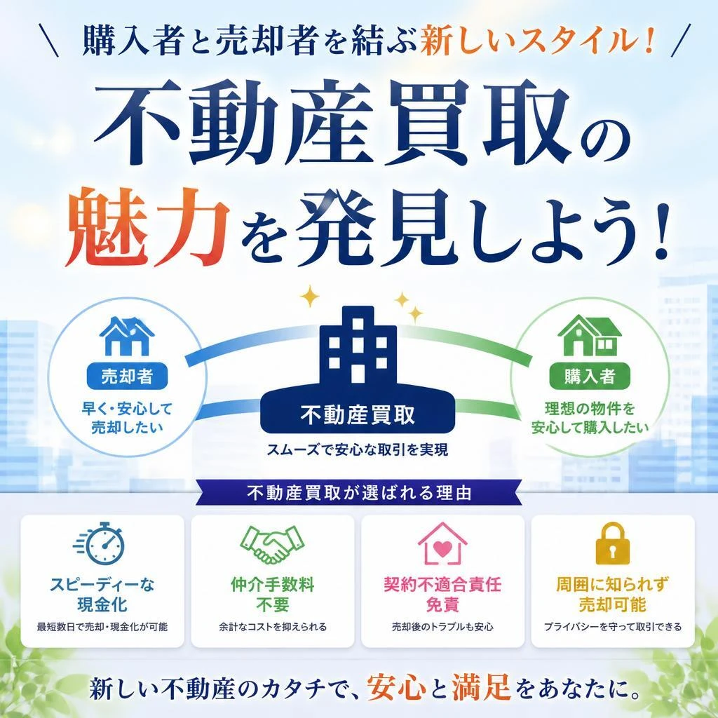 購入者と売却者を結ぶ新しいスタイル！不動産買取の魅力を発見しよう！