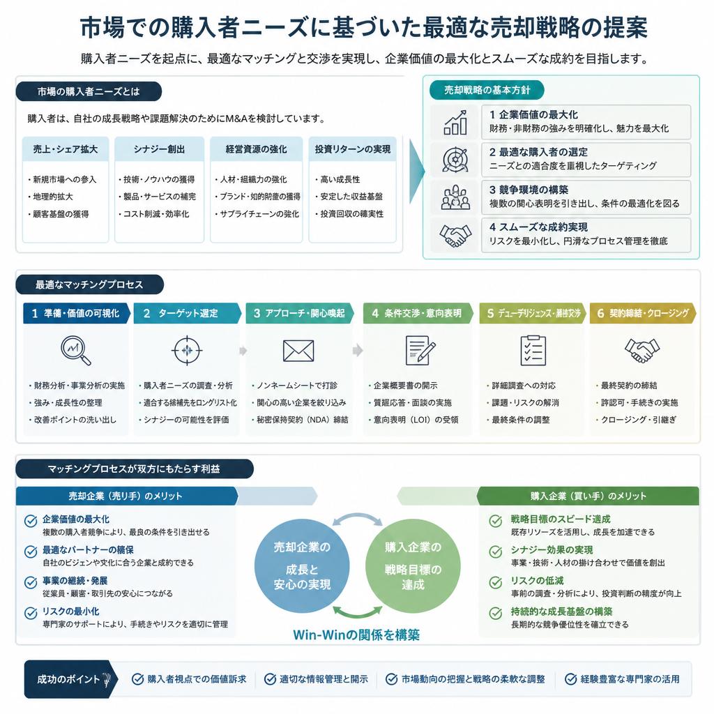 購入者と売却者のマッチングの重要性