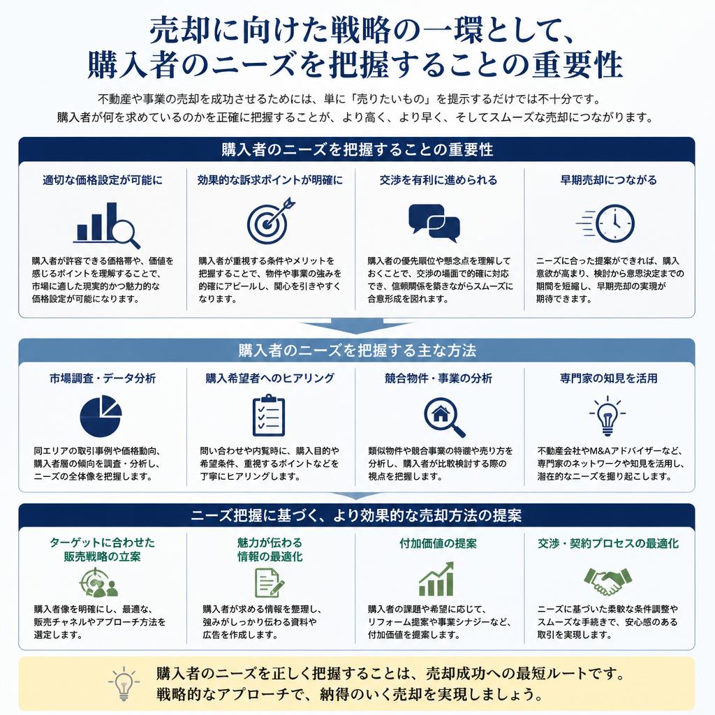 購入者のニーズを理解しよう