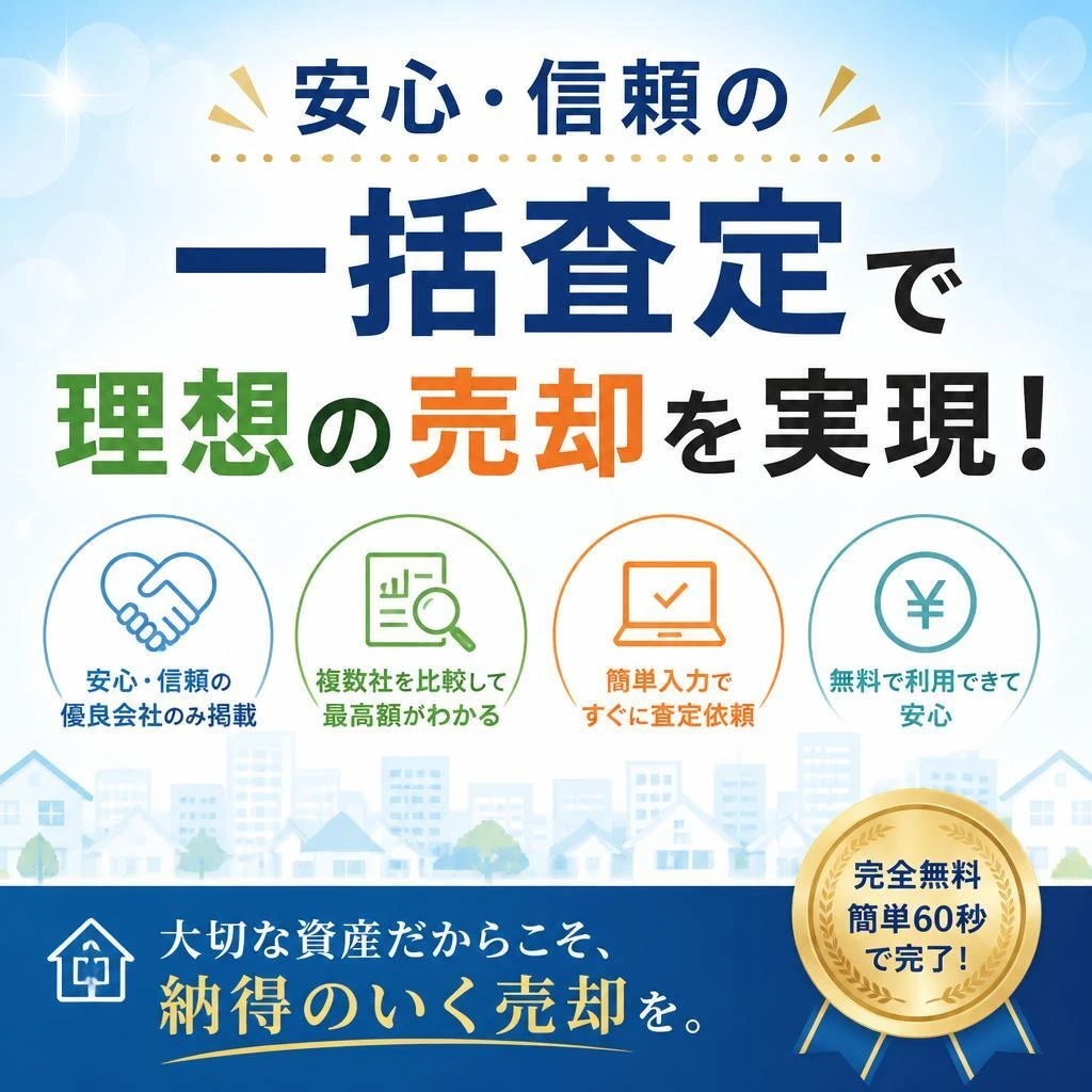 安心・信頼の一括査定で理想の売却を実現！