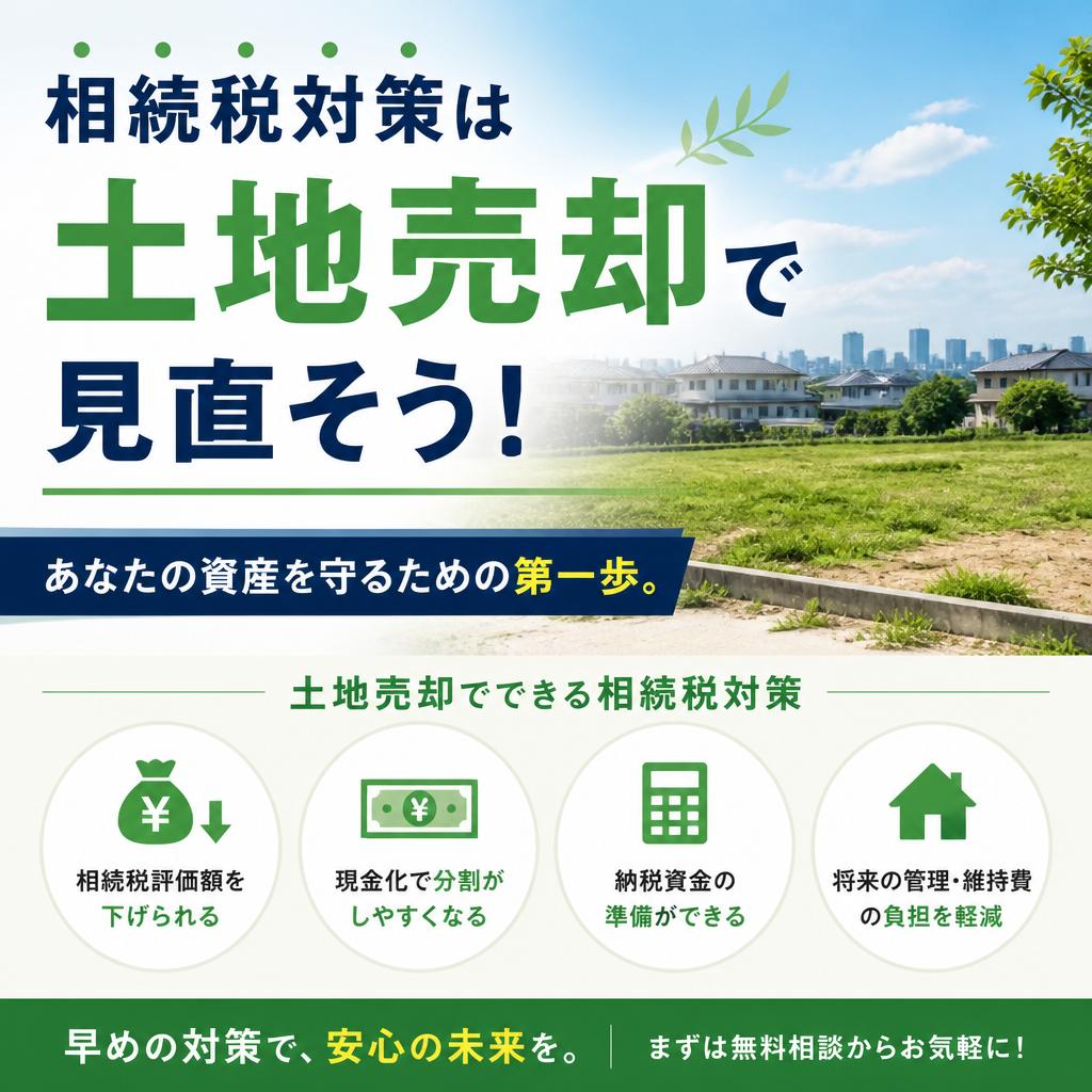 相続税対策は土地売却で見直そう！あなたの資産を守るための第一歩。