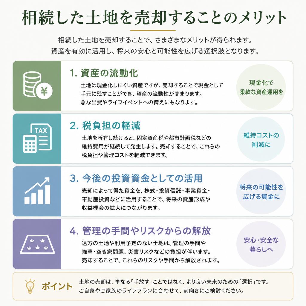 土地売却のメリットとは