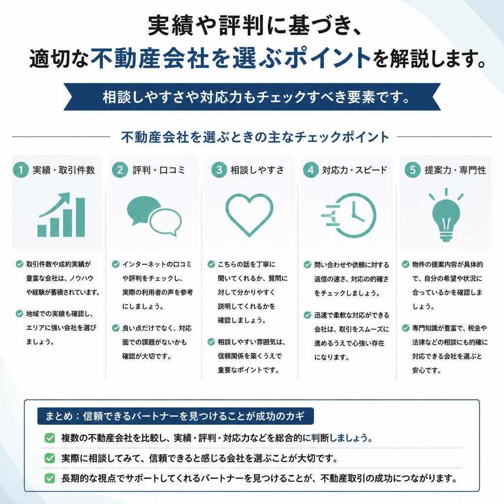 信頼できる不動産会社の見つけ方