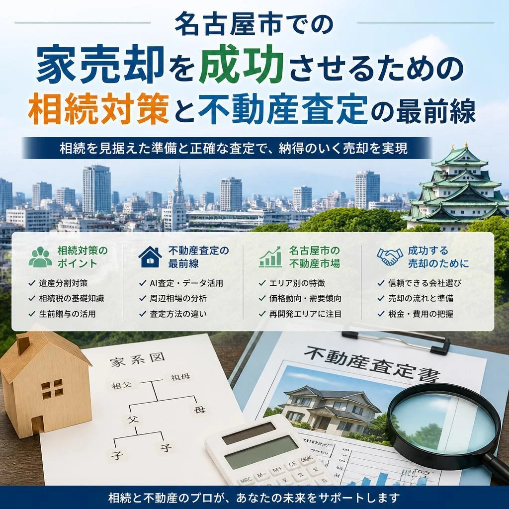 名古屋市での家売却を成功させるための相続対策と不動産査定の最前線