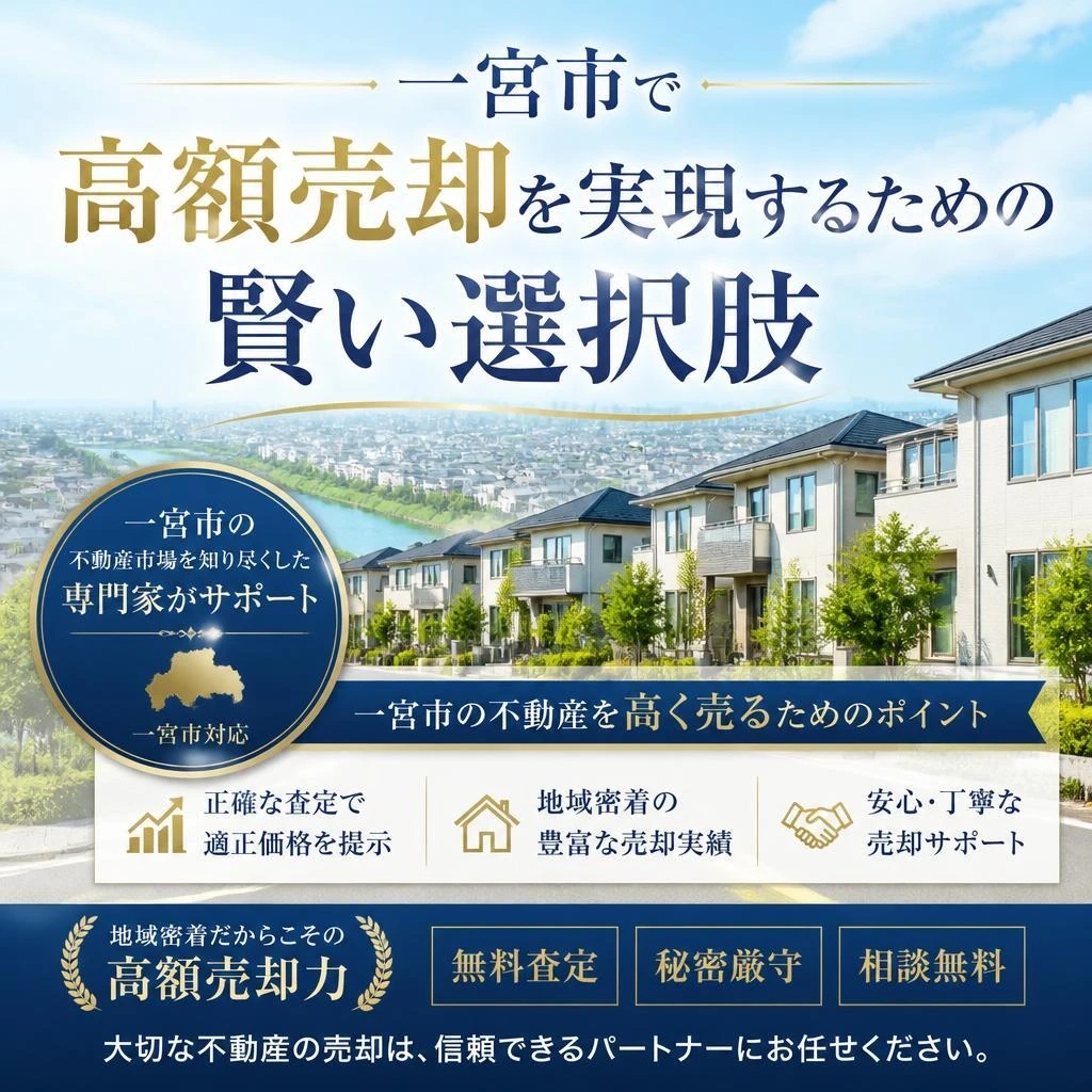 一宮市で高額売却を実現するための賢い選択肢