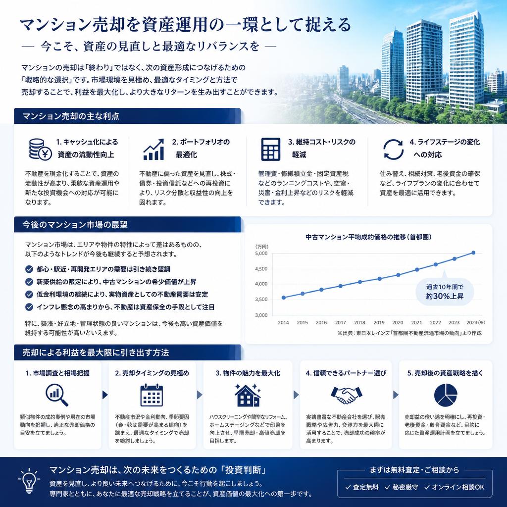 資産運用としてのマンション売却