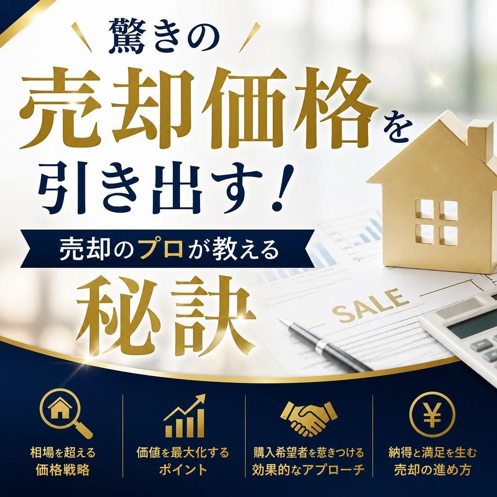 驚きの売却価格を引き出す！売却のプロが教える秘訣