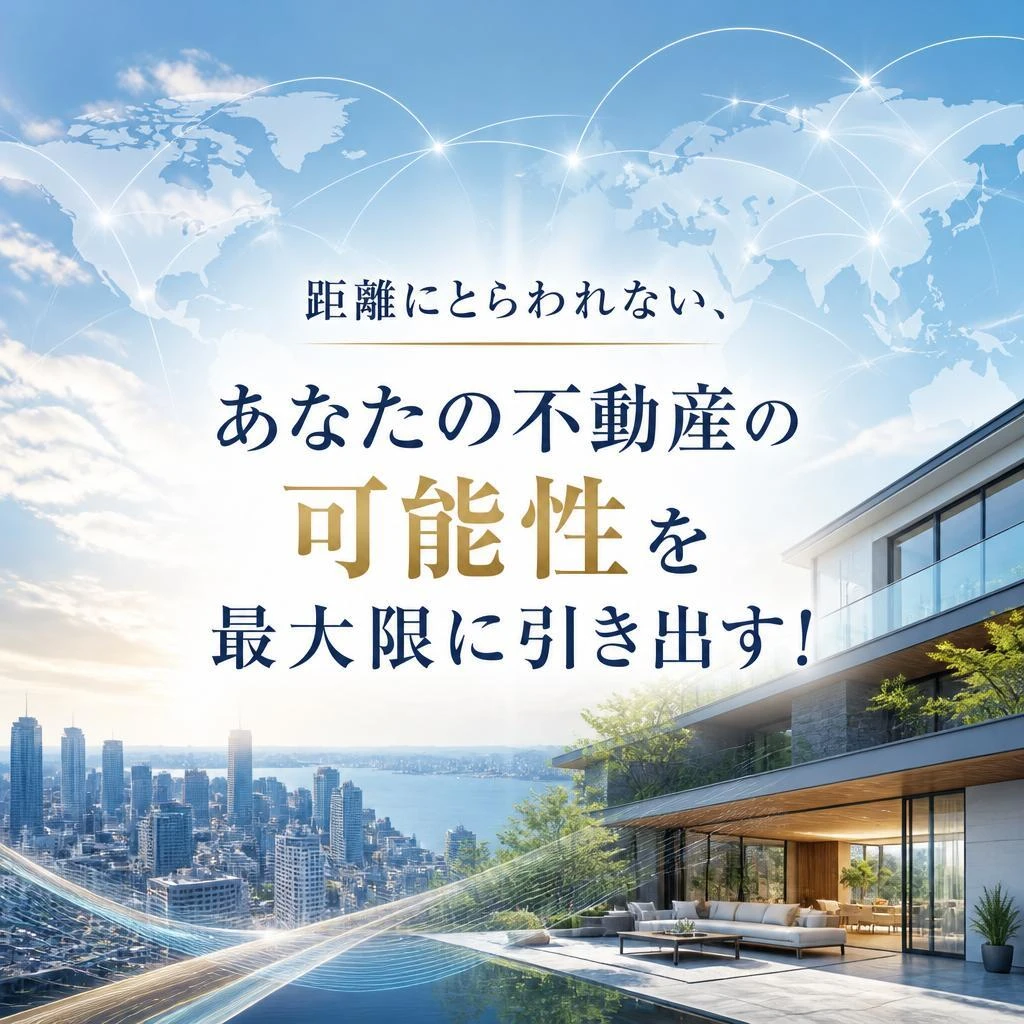 距離にとらわれない、あなたの不動産の可能性を最大限に引き出す！