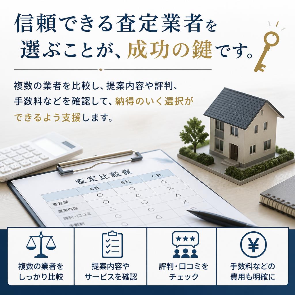 査定業者の選び方と比較方法