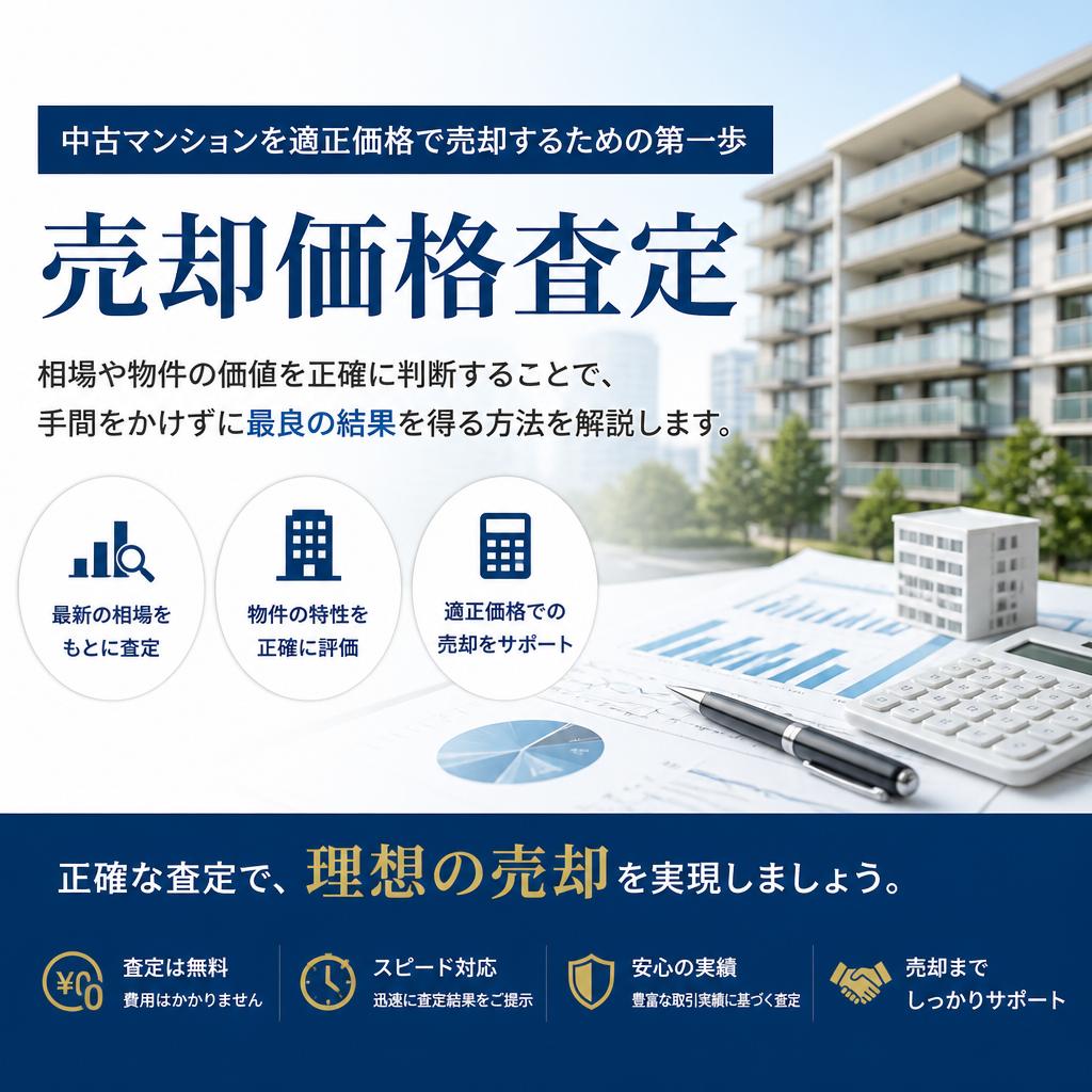 中古マンション売却価格査定の重要性