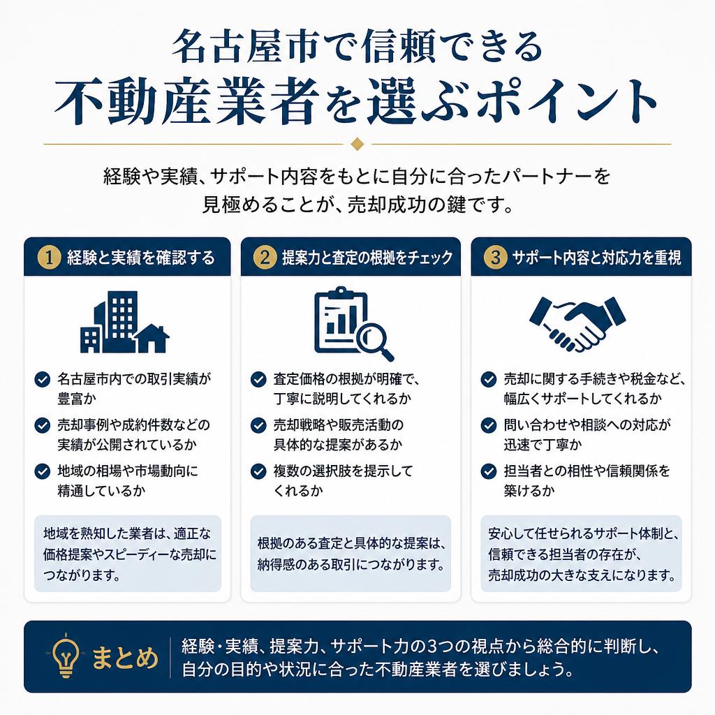 信頼できる不動産業者の選び方