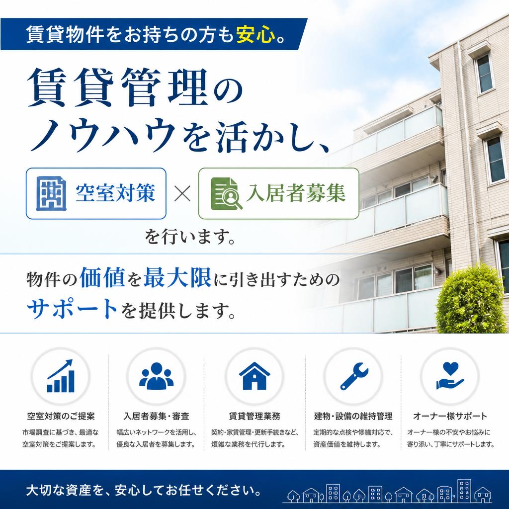 安心の賃貸管理サービス