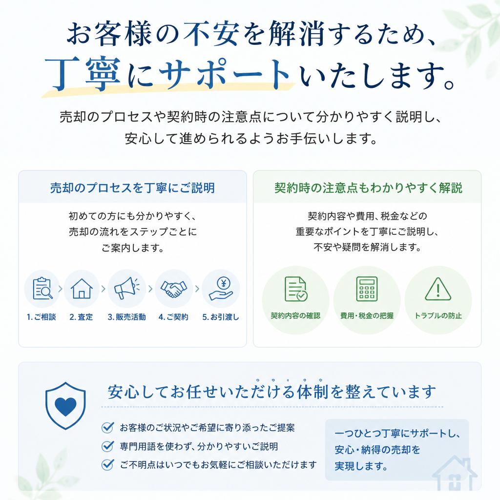 信頼のサポート体制