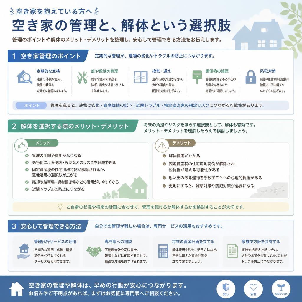 空き家の上手な管理方法