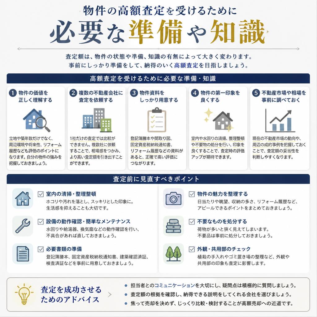 高額査定のためのチェックポイント
