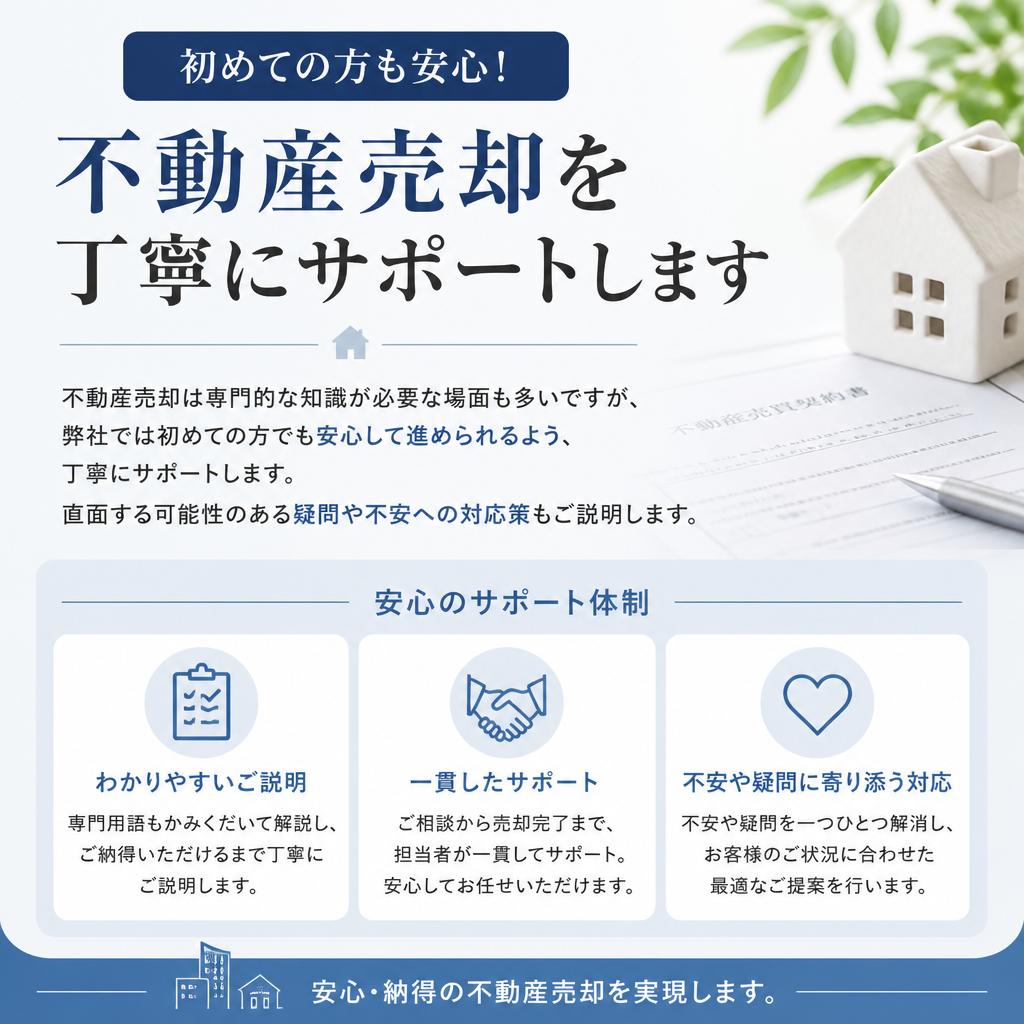 初めてでも安心のサポート体制