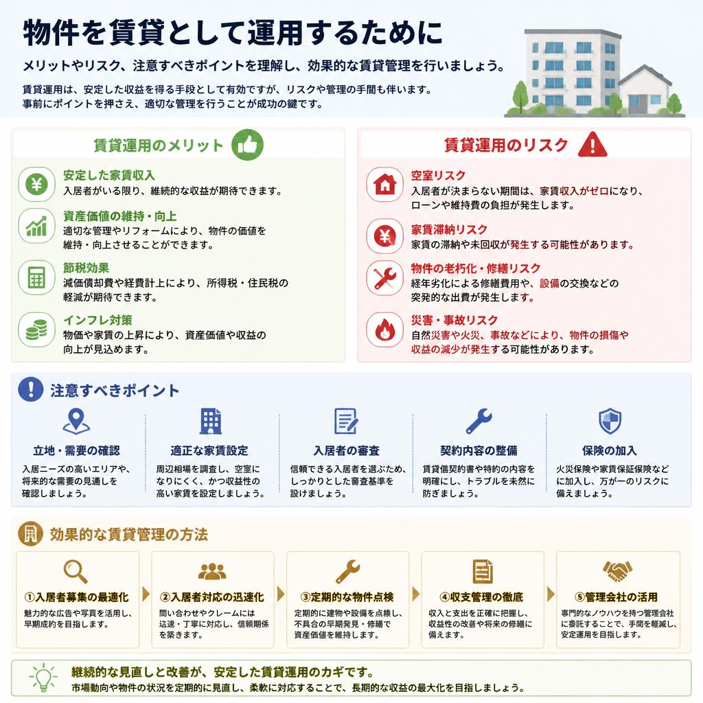 賃貸管理のメリットと注意点