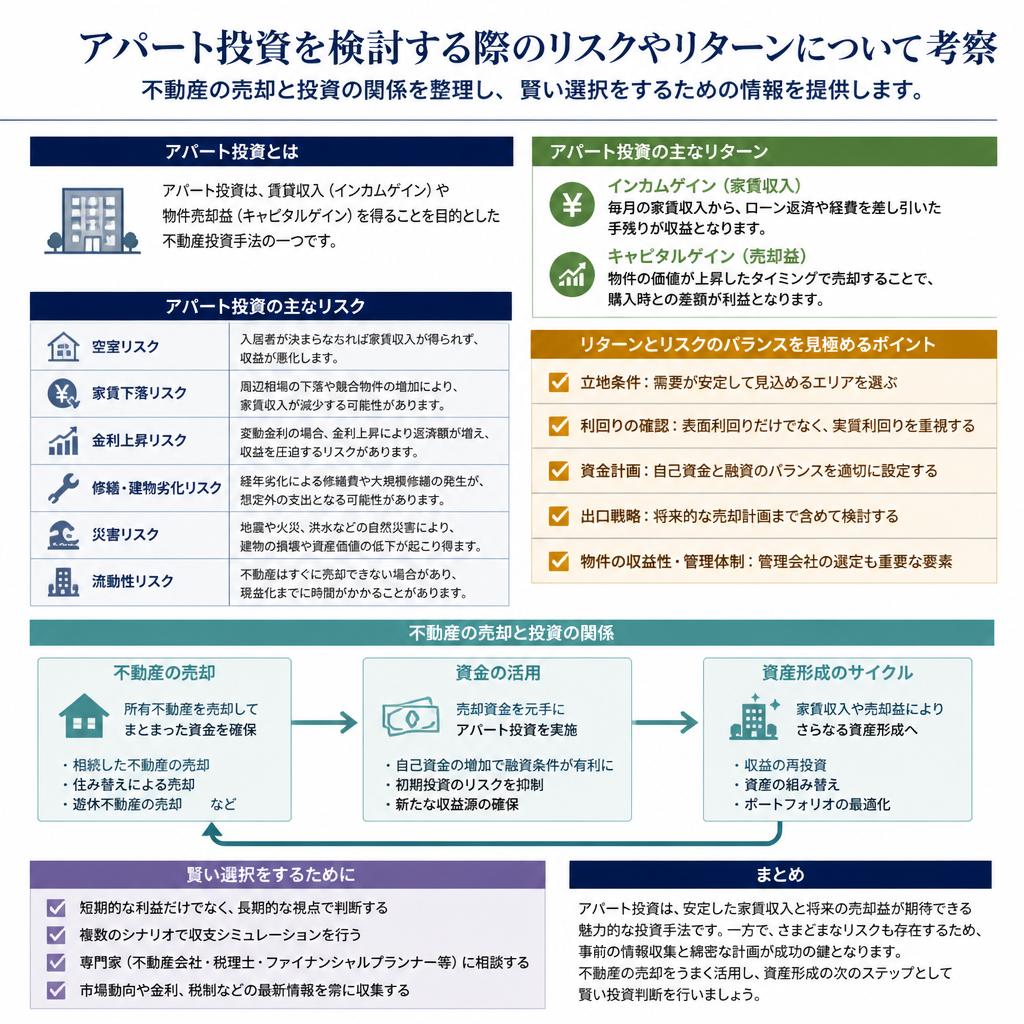 アパート投資のリスクとリターン
