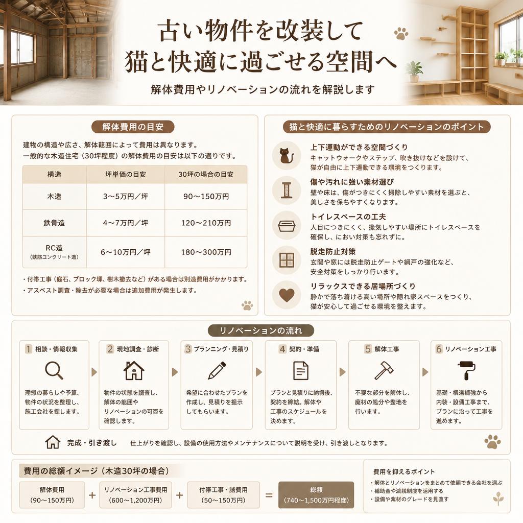 解体費用とリノベーションの選択肢