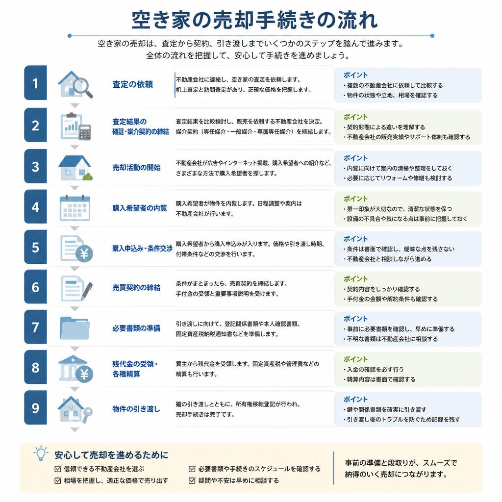 売却手続きの流れ