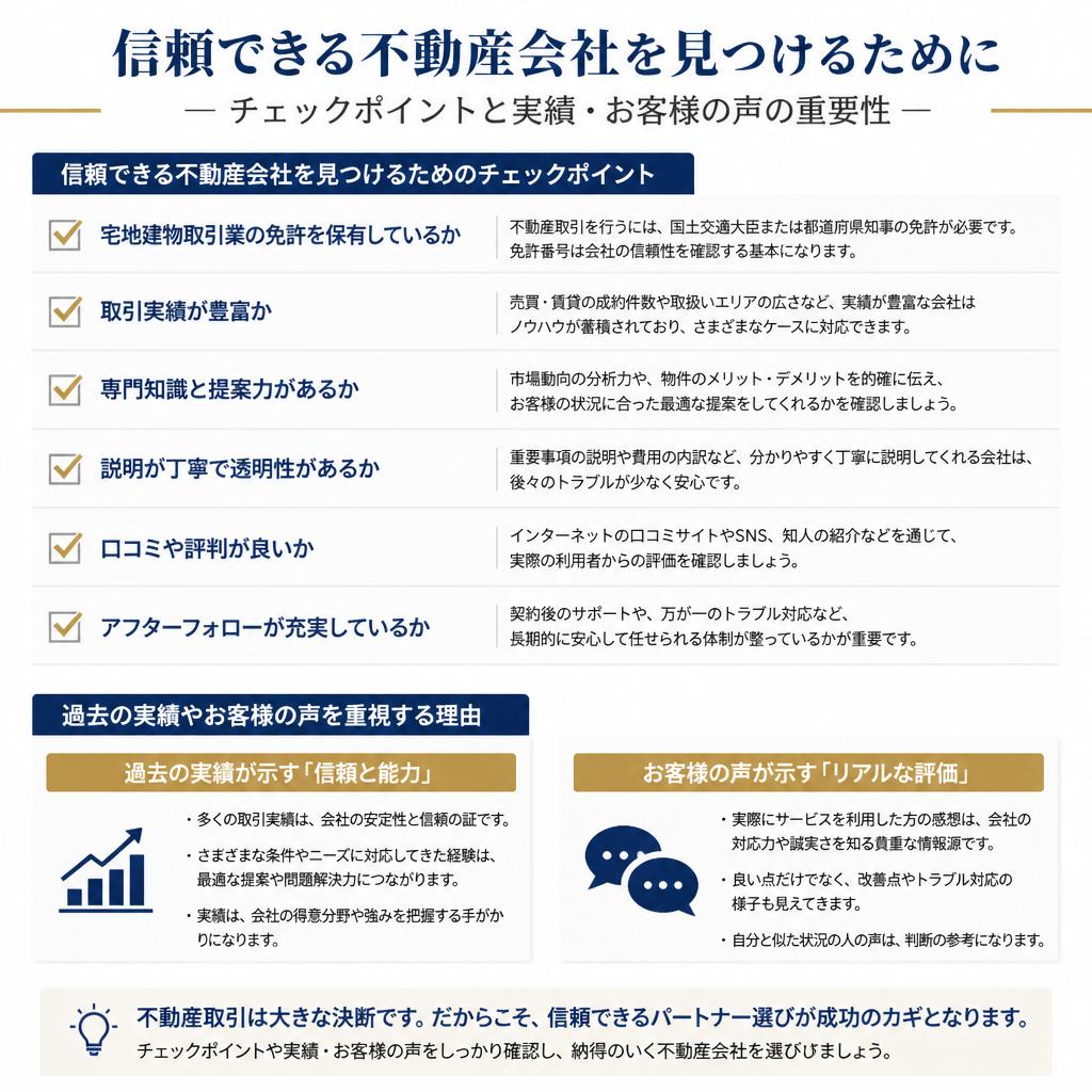 失敗しない不動産会社の見つけ方