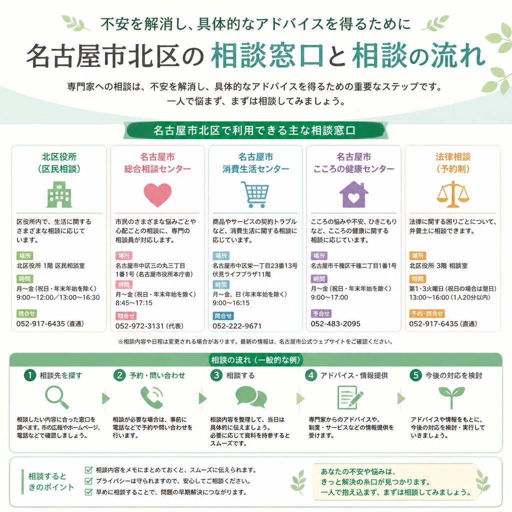 相談窓口の活用法