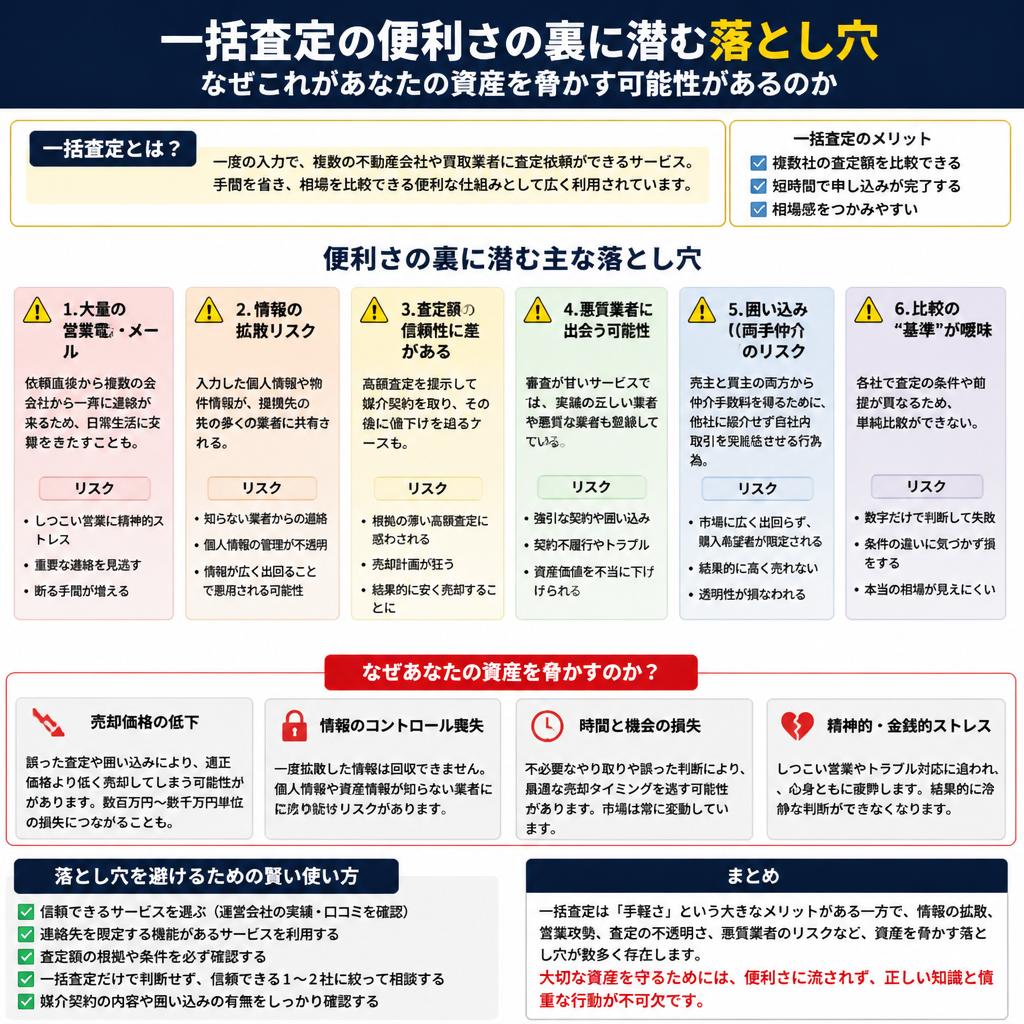 一括査定のリスクとは？