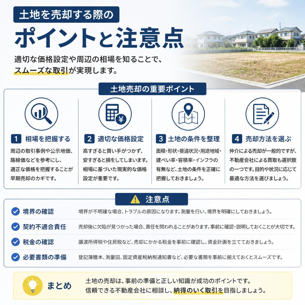 土地売却の考慮点