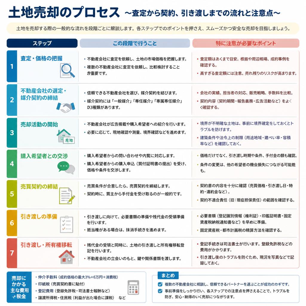 売却プロセスと注意点