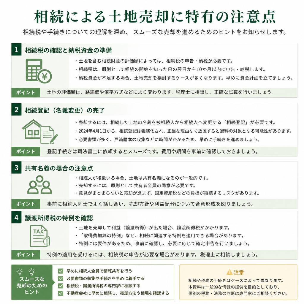 相続による土地売却のケース