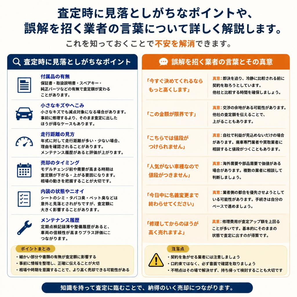 査定の落とし穴とは?