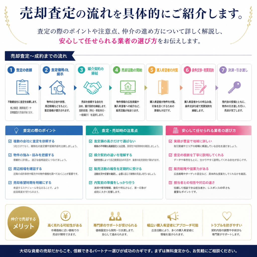 具体的な査定プロセスと仲介の流れ