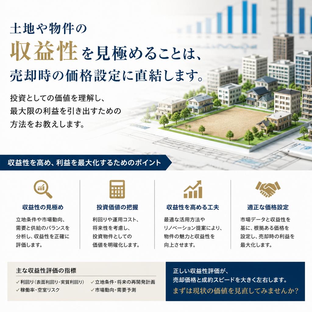 土地の収益性を見極めるポイント