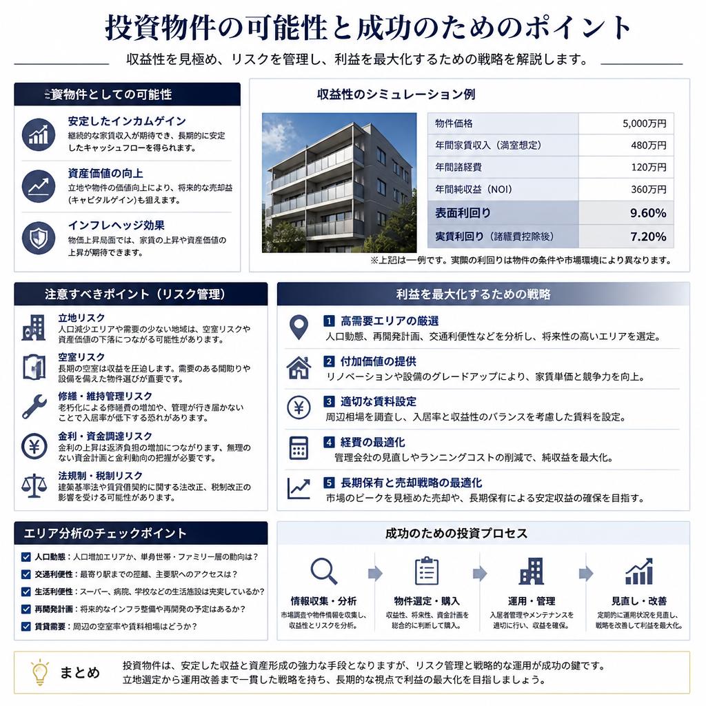 投資物件の魅力とリスク