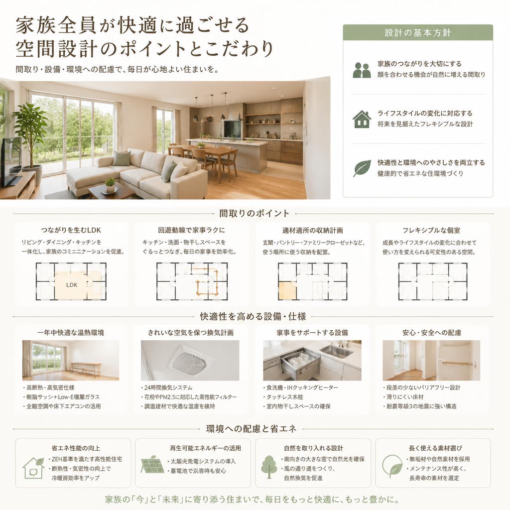 快適な生活空間の工夫