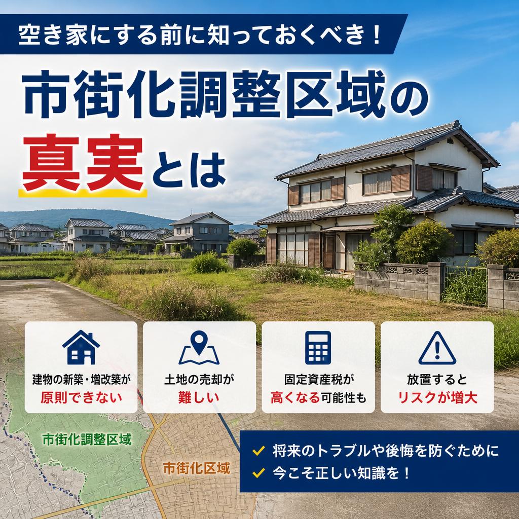 空き家にする前に知っておくべき！市街化調整区域の真実とは