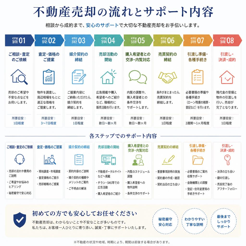 4. 相談から売却までの流れ