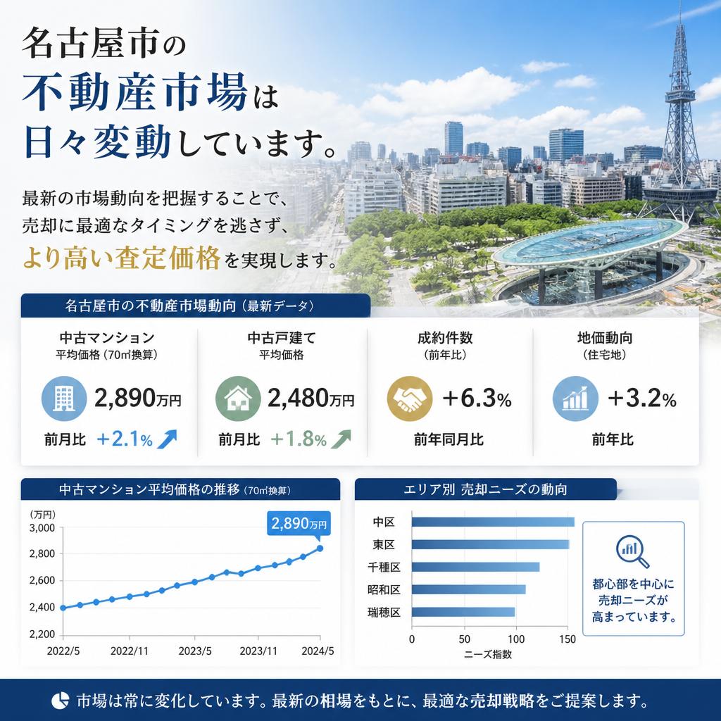 最新の名古屋市不動産市場の動向