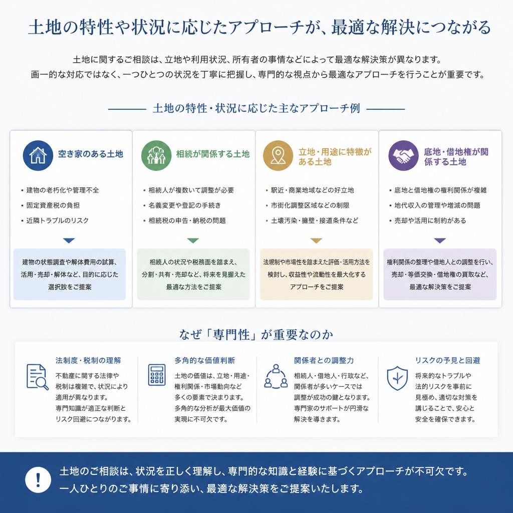 4. 土地の特性を活かした相談
