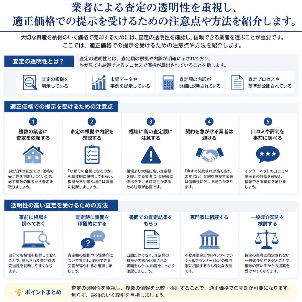 5. 透明性のある査定と価格提示