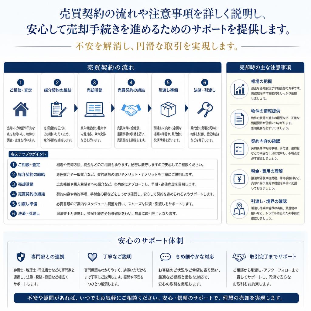 売買契約のスムーズな進行