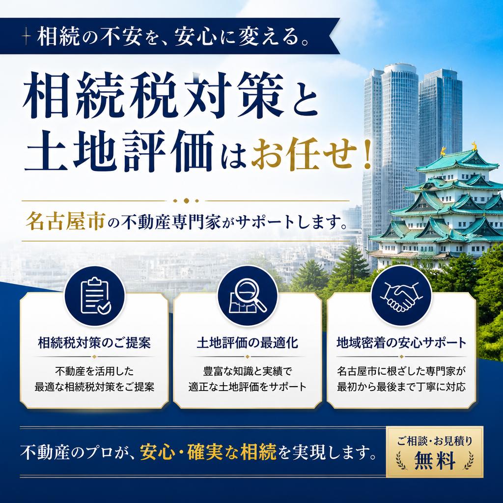 相続税対策と土地評価はお任せ！名古屋市の不動産専門家がサポートします。
