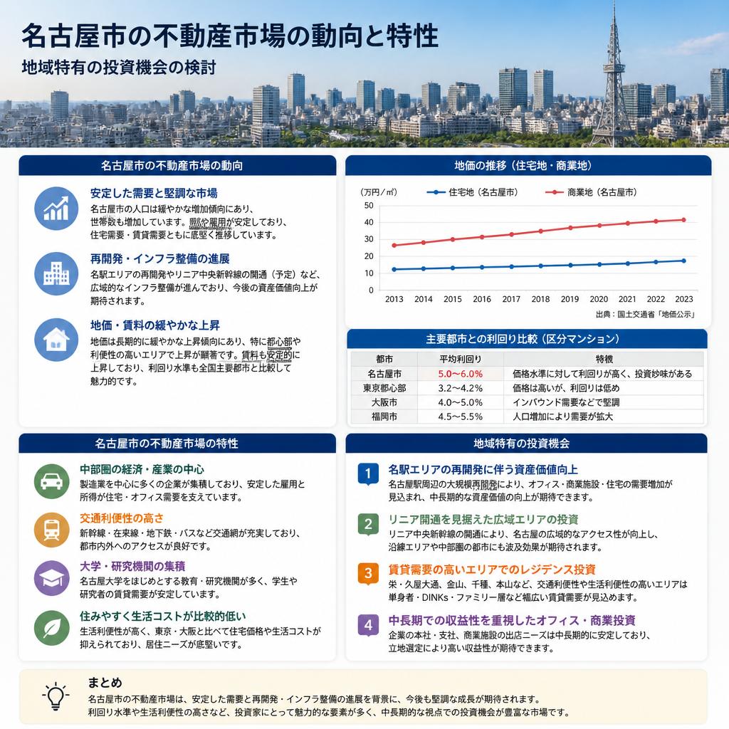 名古屋市の不動産市場の現状