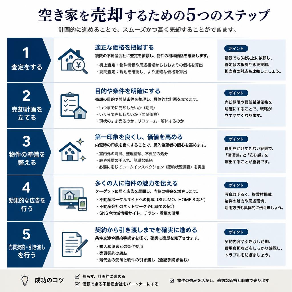 空き家の売却ステップを徹底解説